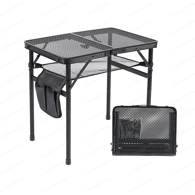 Folding Picnic Table - Draagbare lichtgewicht roestvrijstalen moderne outdoor camping