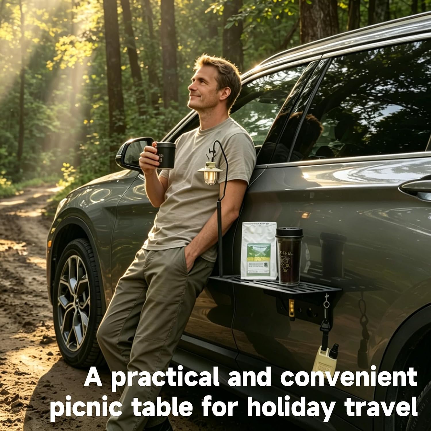 Outdoor Furniture Australia - Magnetische opvouwbare auto zijtafel van metaal,