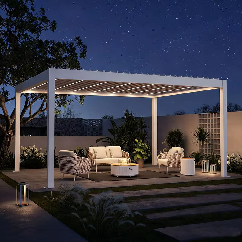 Outdoor Furniture Heavy - Buitenpaviljoen van roestvrij staal, extra sterk,