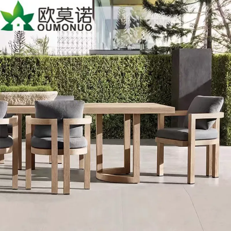 Outdoor Furniture Dining Set - Noordse Buiten Eettafelset van Teakhout, 1