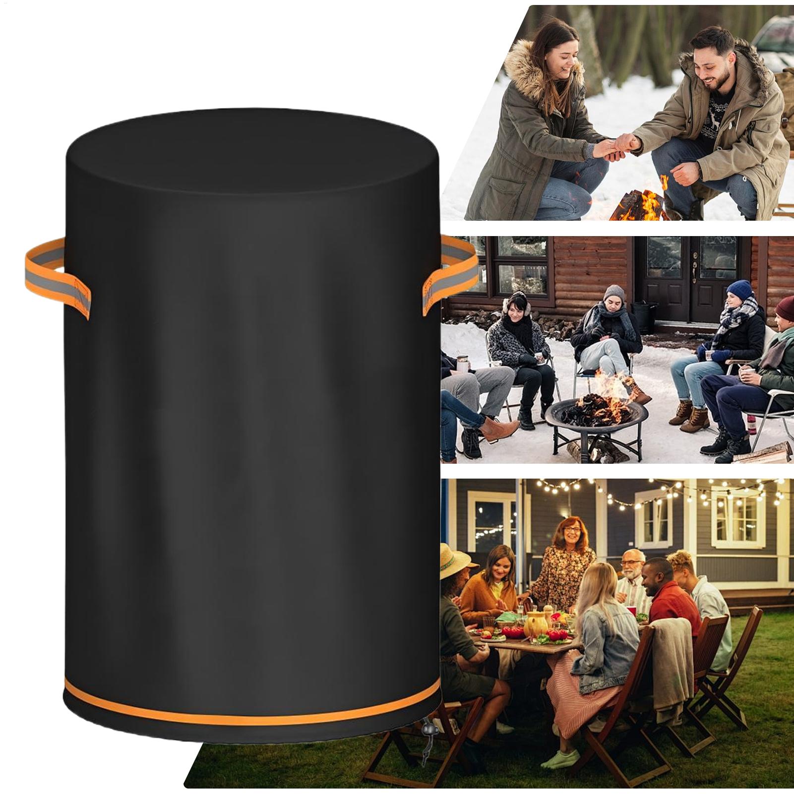 Outdoor Furniture Heavy - Vuurplaatskolomhoes, zware kwaliteit, waterdicht, bescherming voor