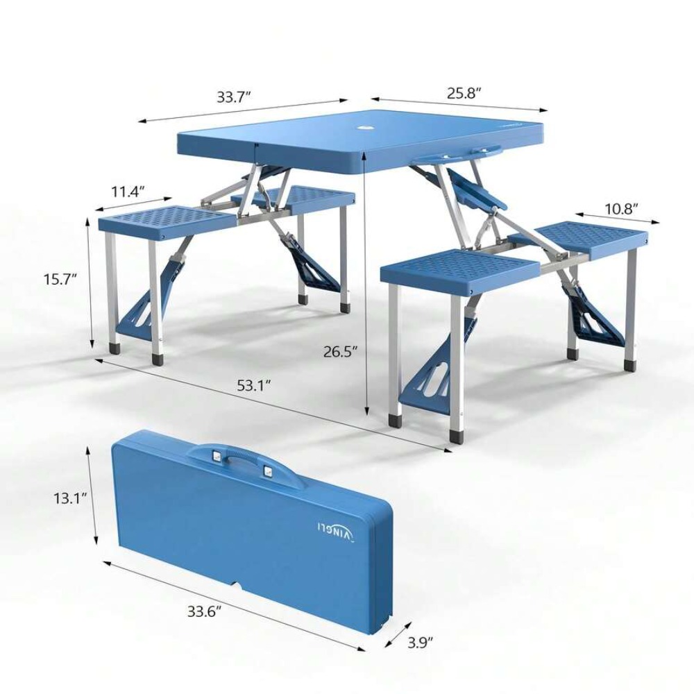 4 ft opvouwbare camping-pickni - Folding Picnic Table recensie en prijs