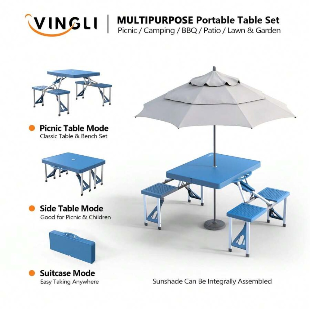 4 ft opvouwbare camping-pickni - Folding Picnic Table recensie en prijs