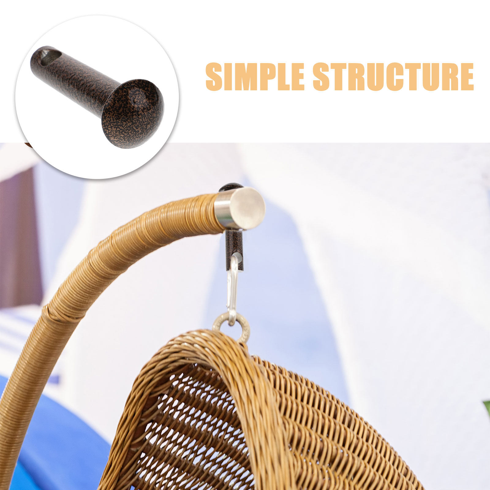 2 stuks hangstoel pin plug hea - Outdoor Furniture Heavy recensie en prijs