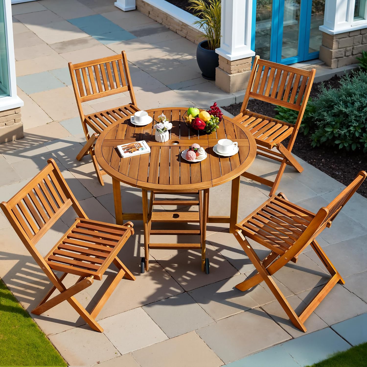 Tuinset van 5-delige, weerbest - Outdoor Furniture Dining Set recensie en prijs
