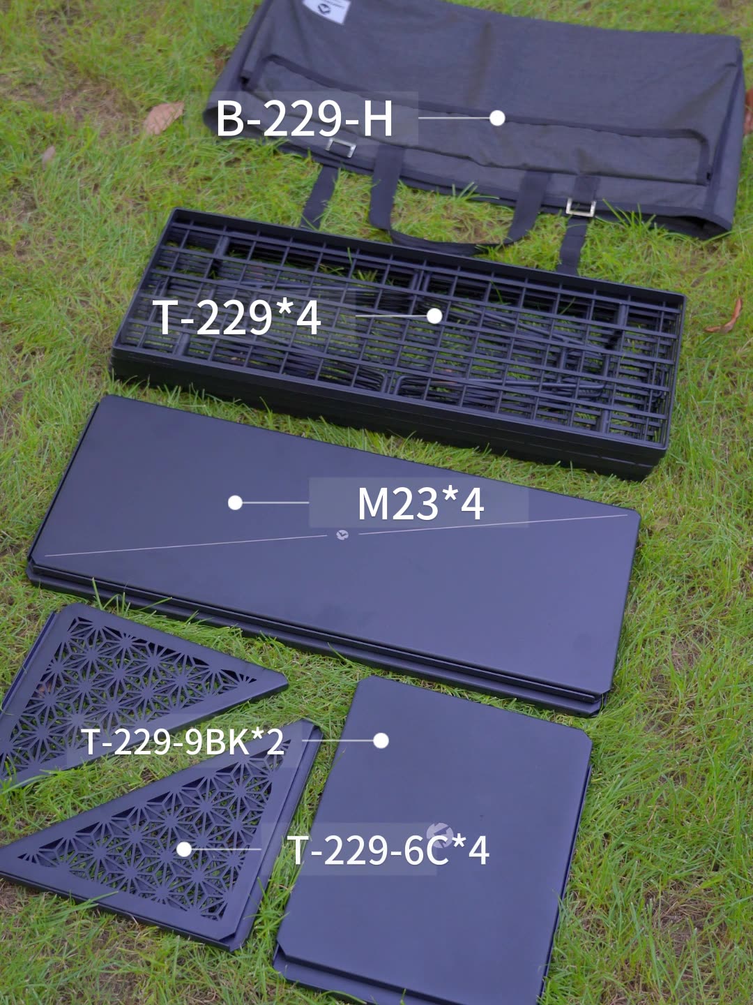 CAMPINGMOON T-229-9BK-2P tweed - Outdoor Furniture Australia recensie en prijs