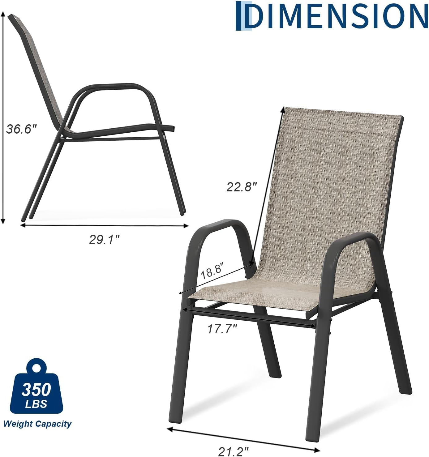 Tuinstoelenset van 4, stapelba - Outdoor Furniture Dining Set recensie en prijs