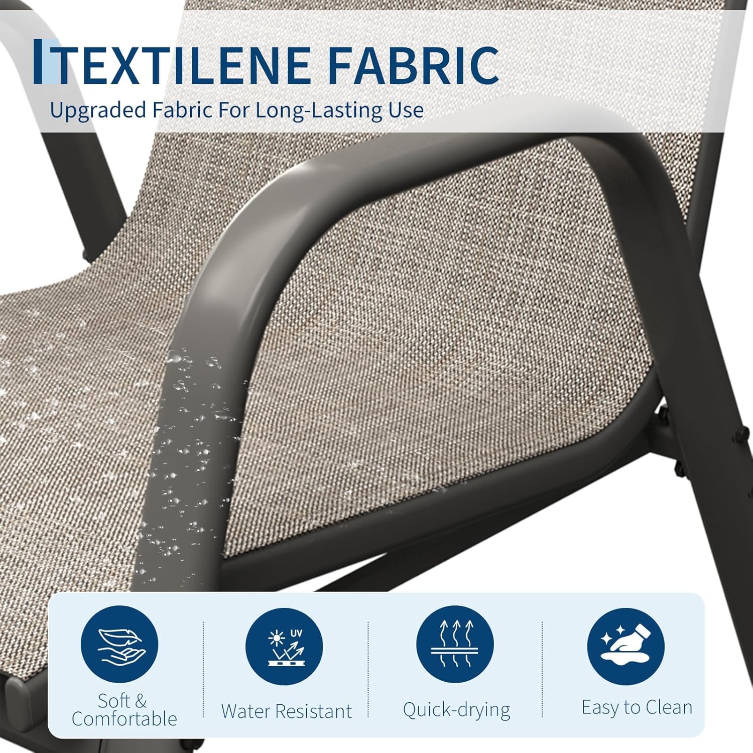 Tuinstoelenset van 4, stapelba - Outdoor Furniture Dining Set recensie en prijs