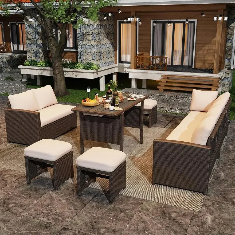 7-delige terrasmeubilairset me - Outdoor Furniture Dining Set recensie en prijs